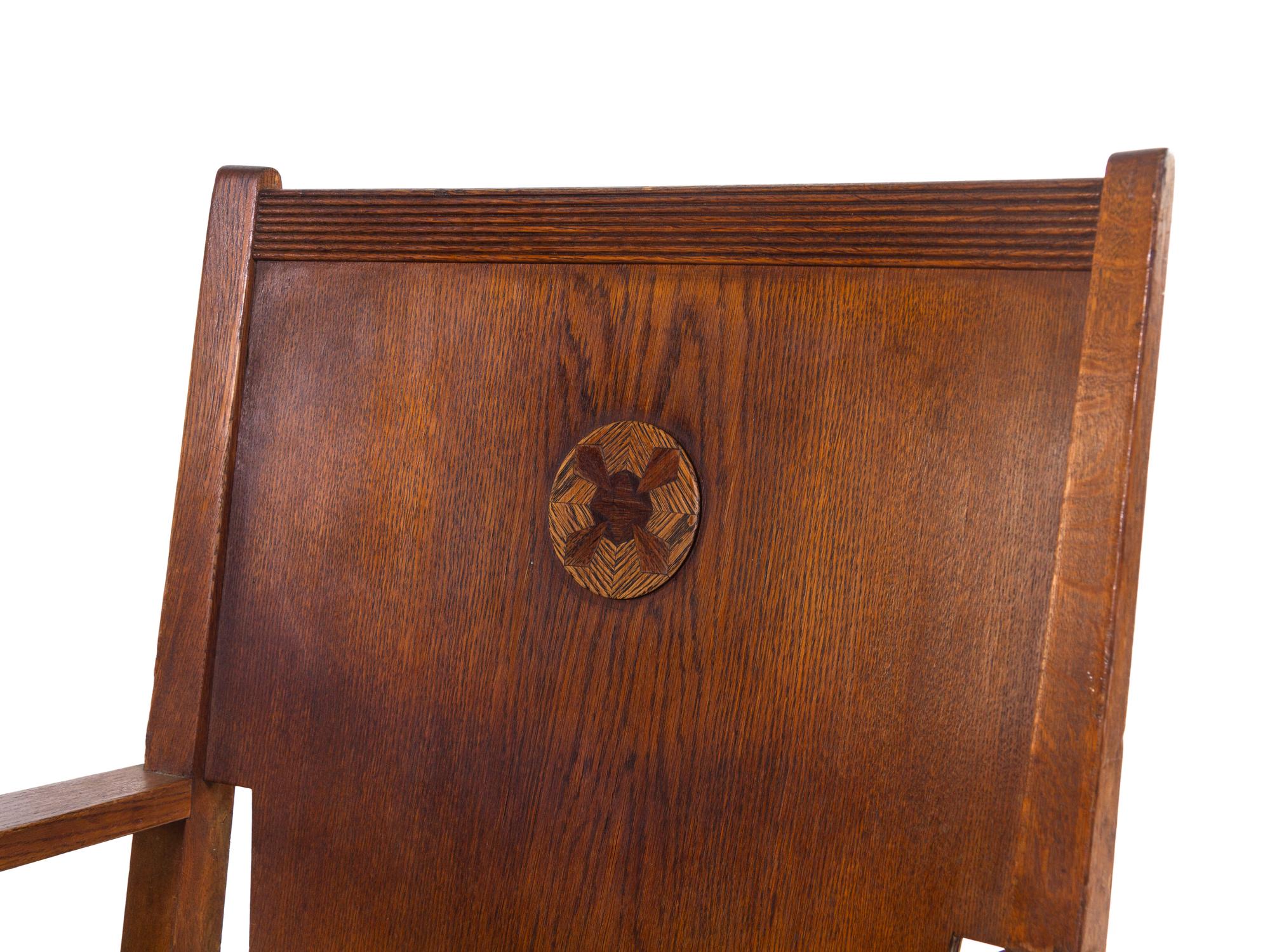Armchair Chair in the Jugendstil Style