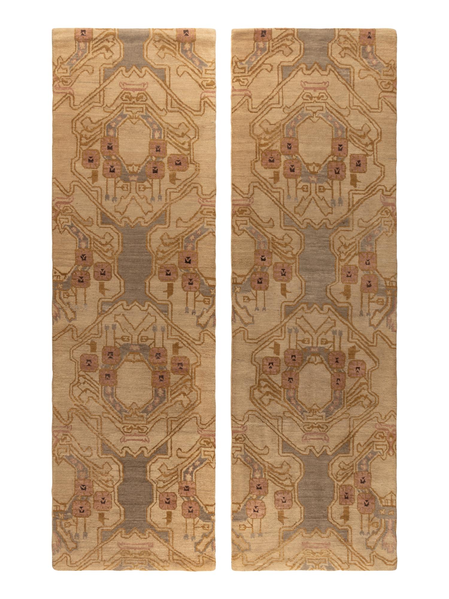 A Pair of Contemporary Wool Runners