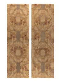 A Pair of Contemporary Wool Runners