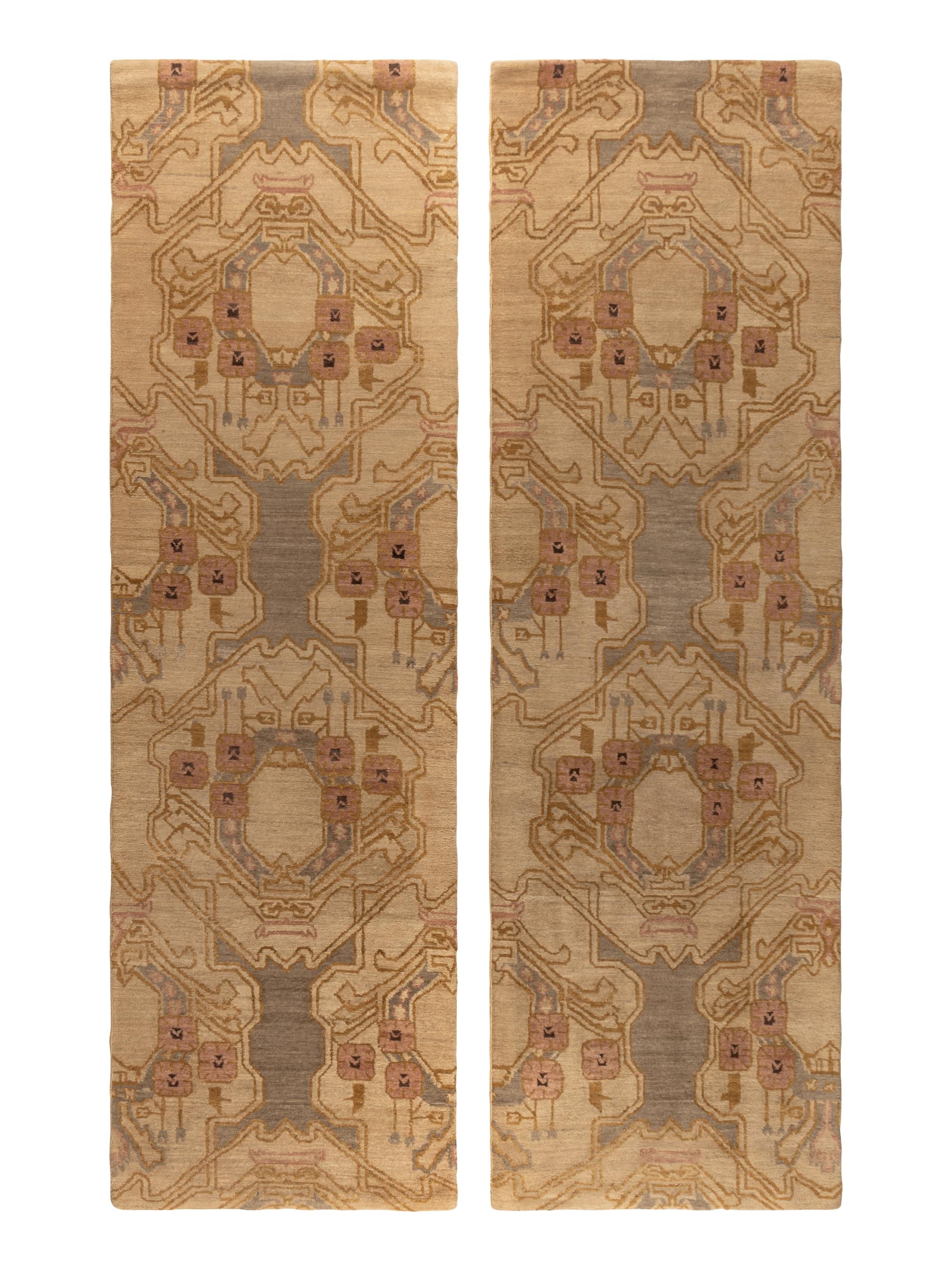 A Pair of Contemporary Wool Runners