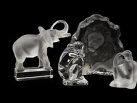 Ten Glass Figurines