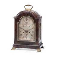 A George III Brass Mounted Mahogany Bracket Clock