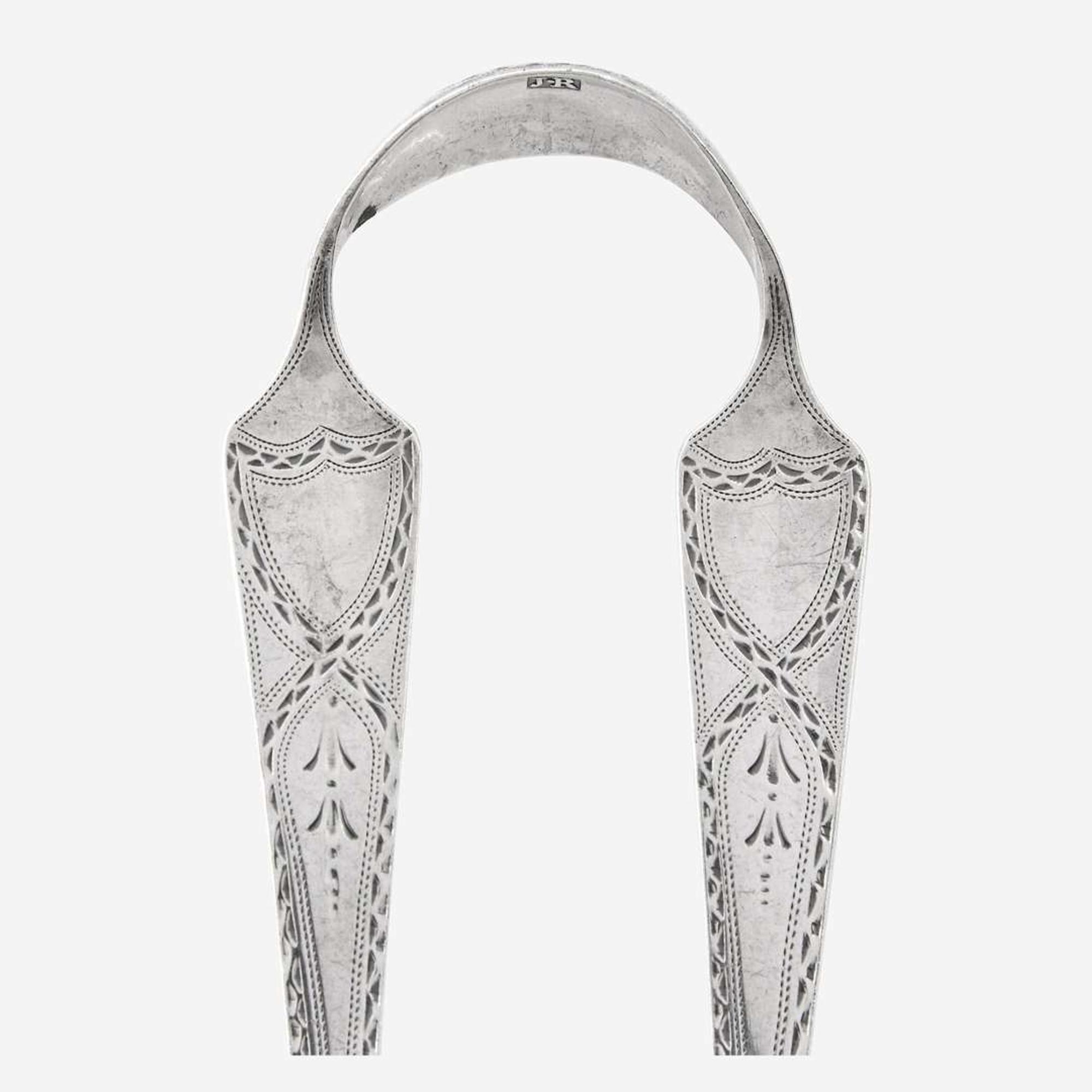 A silver punch ladle and sugar tongs Joseph Richardson, Sr. (1711-1784) and Joseph Richardson, Jr. (1752-1831), Philadelphia, PA, late 18th century