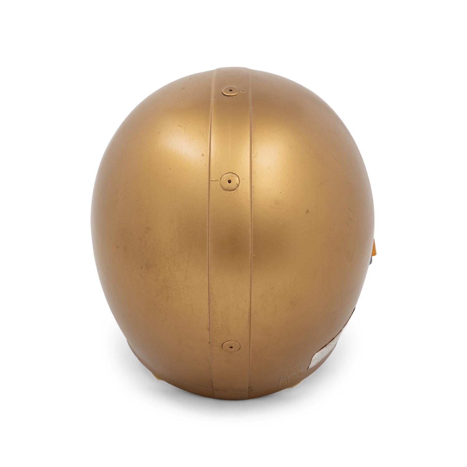 An Original Notre Dame Fighting Irish Game Used Football Helmet
