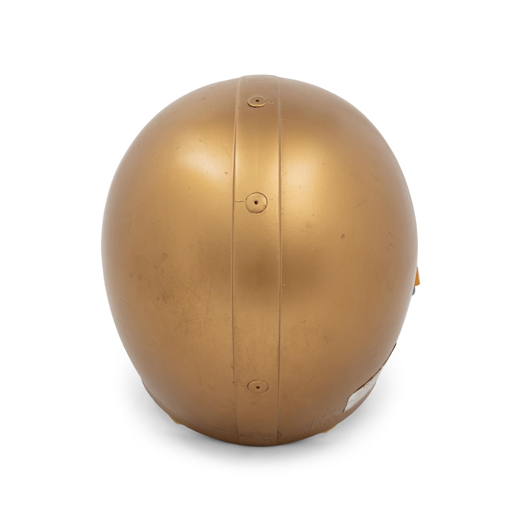 An Original Notre Dame Fighting Irish Game Used Football Helmet