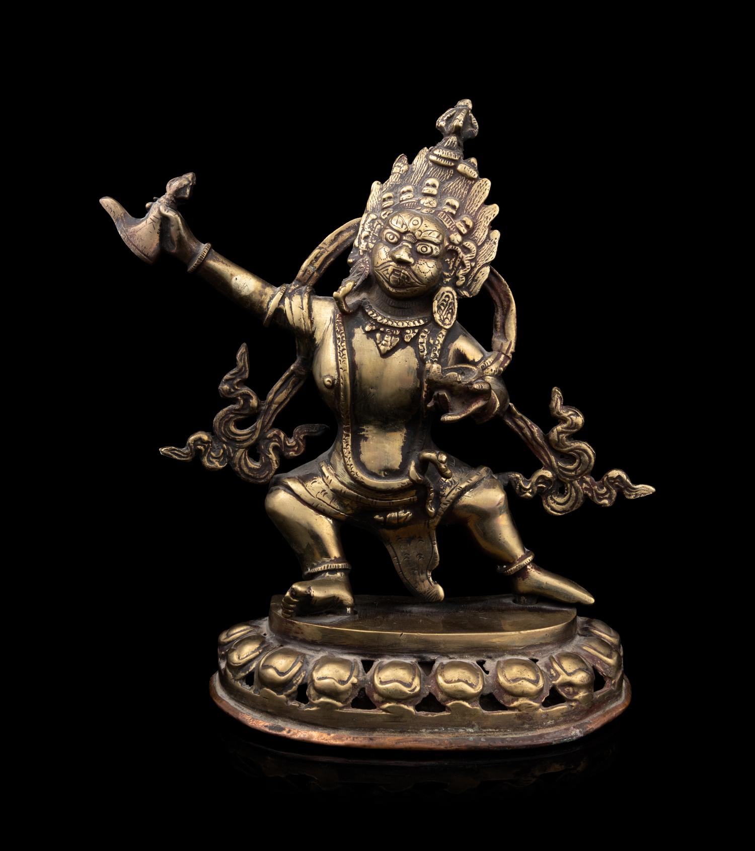 A Tibetan Gilt Copper Figure of a Tara