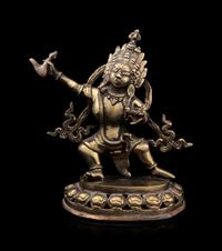 A Tibetan Gilt Copper Figure of a Tara