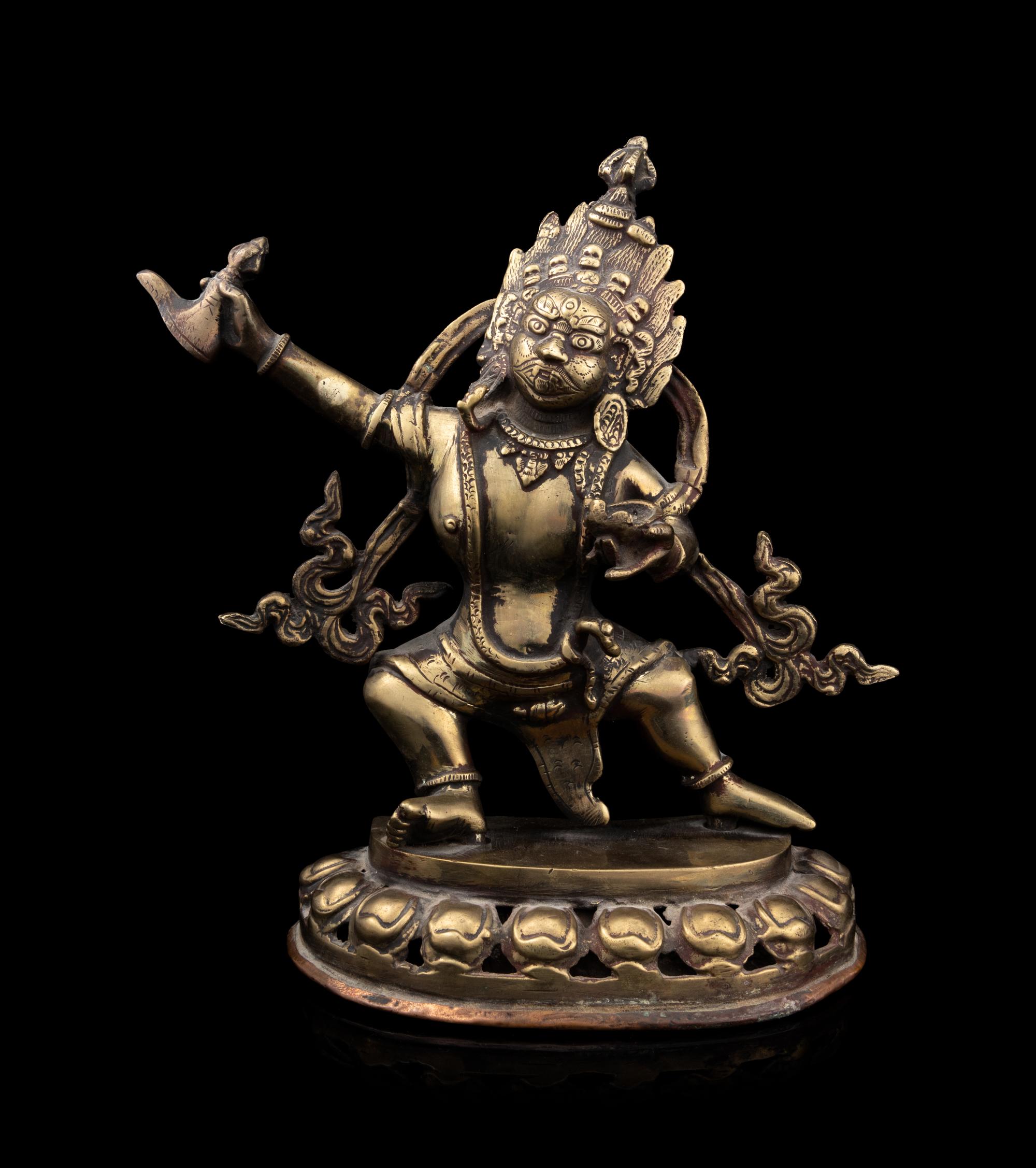 A Tibetan Gilt Copper Figure of a Tara