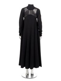 Geoffrey Beene Black Dress with Leather Harness, Fall 1990