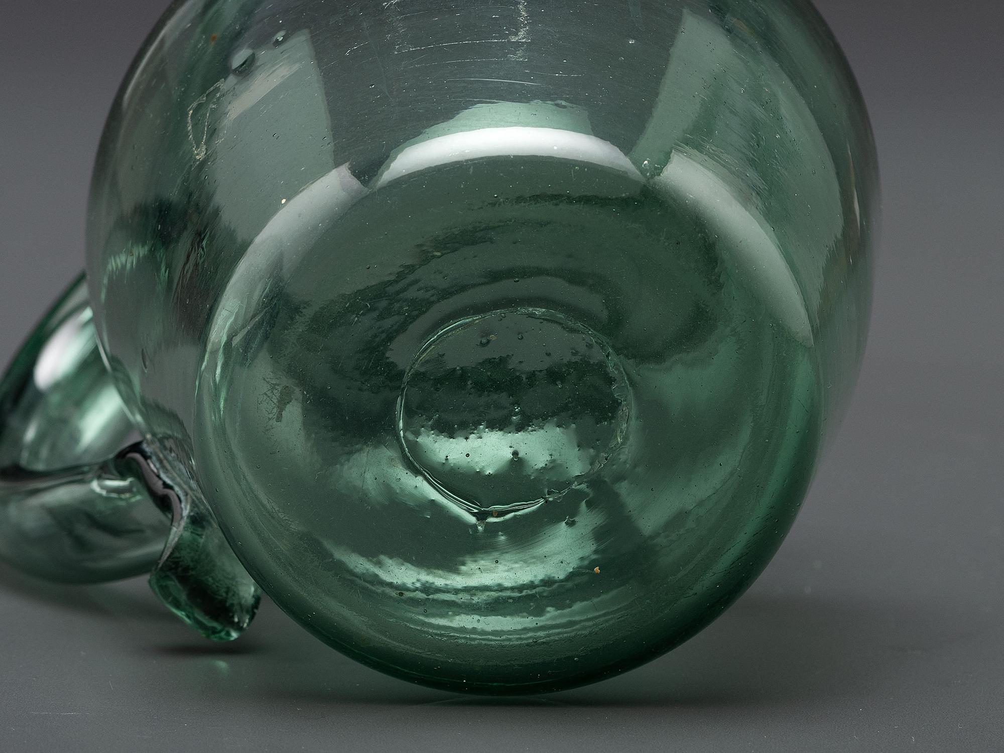 A New York Glass Pitcher in Green