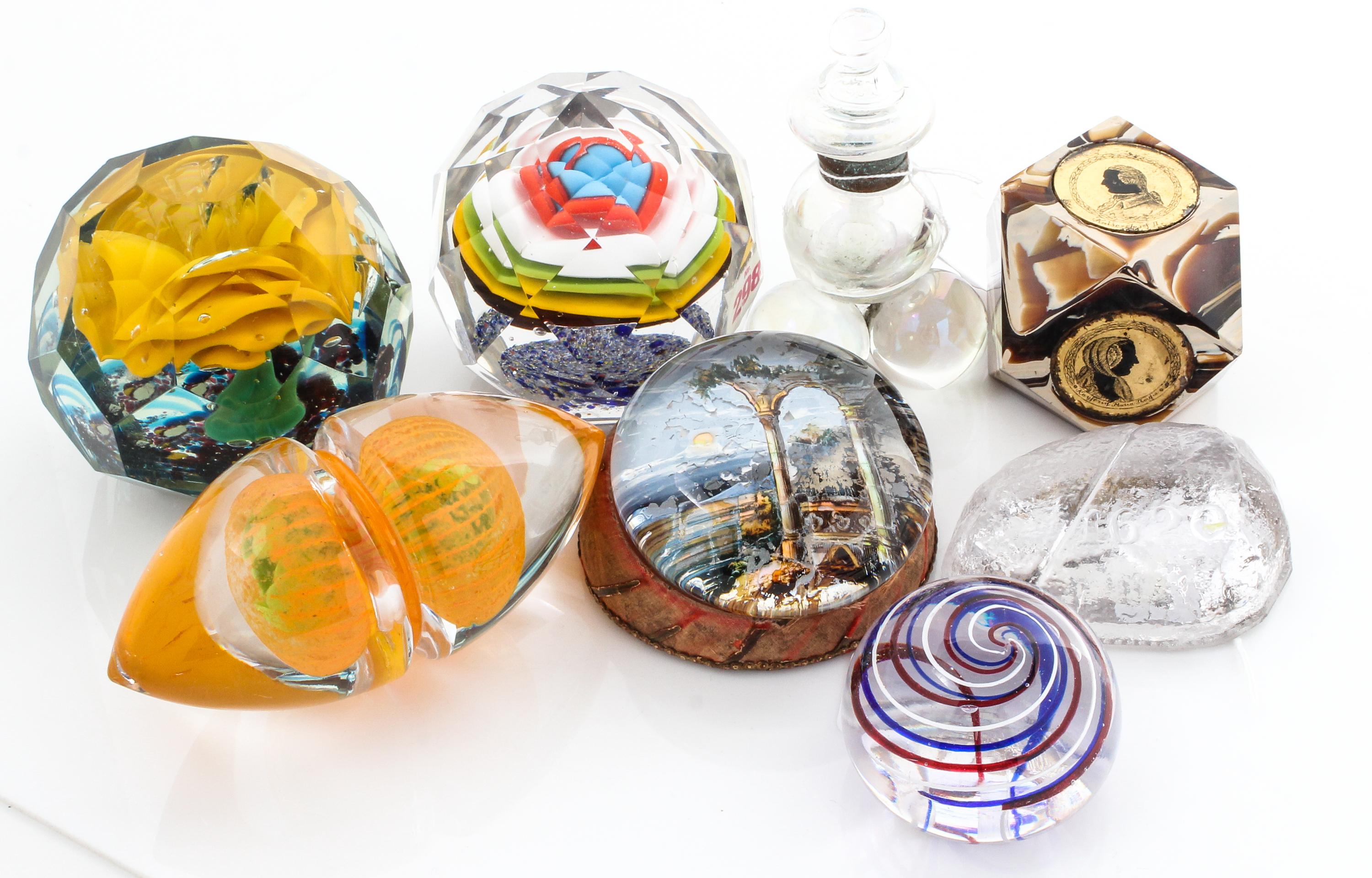 A Group of Antique Paperweights