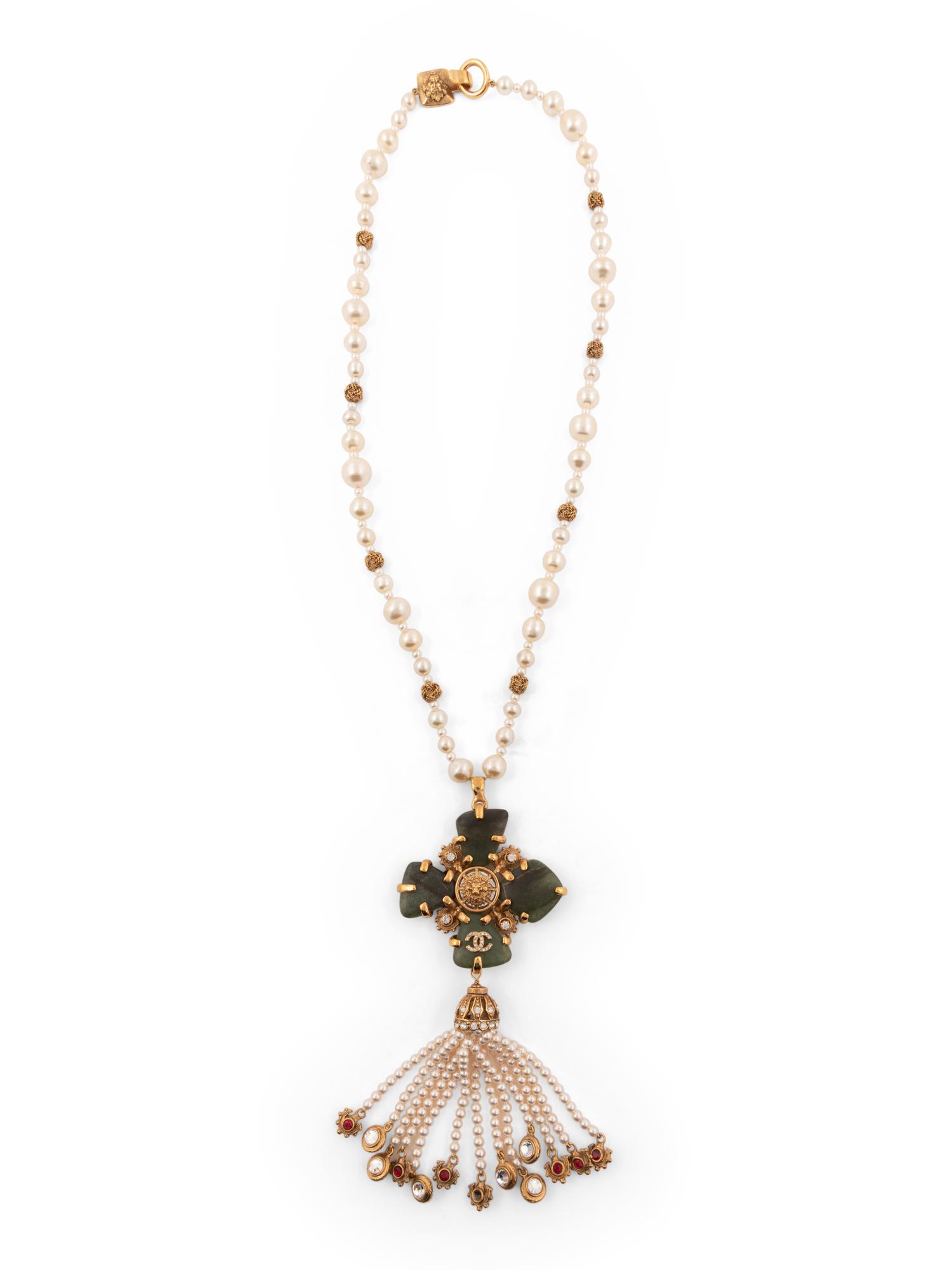 Chanel Faux Pearl and Stone Necklace, Fall 2005