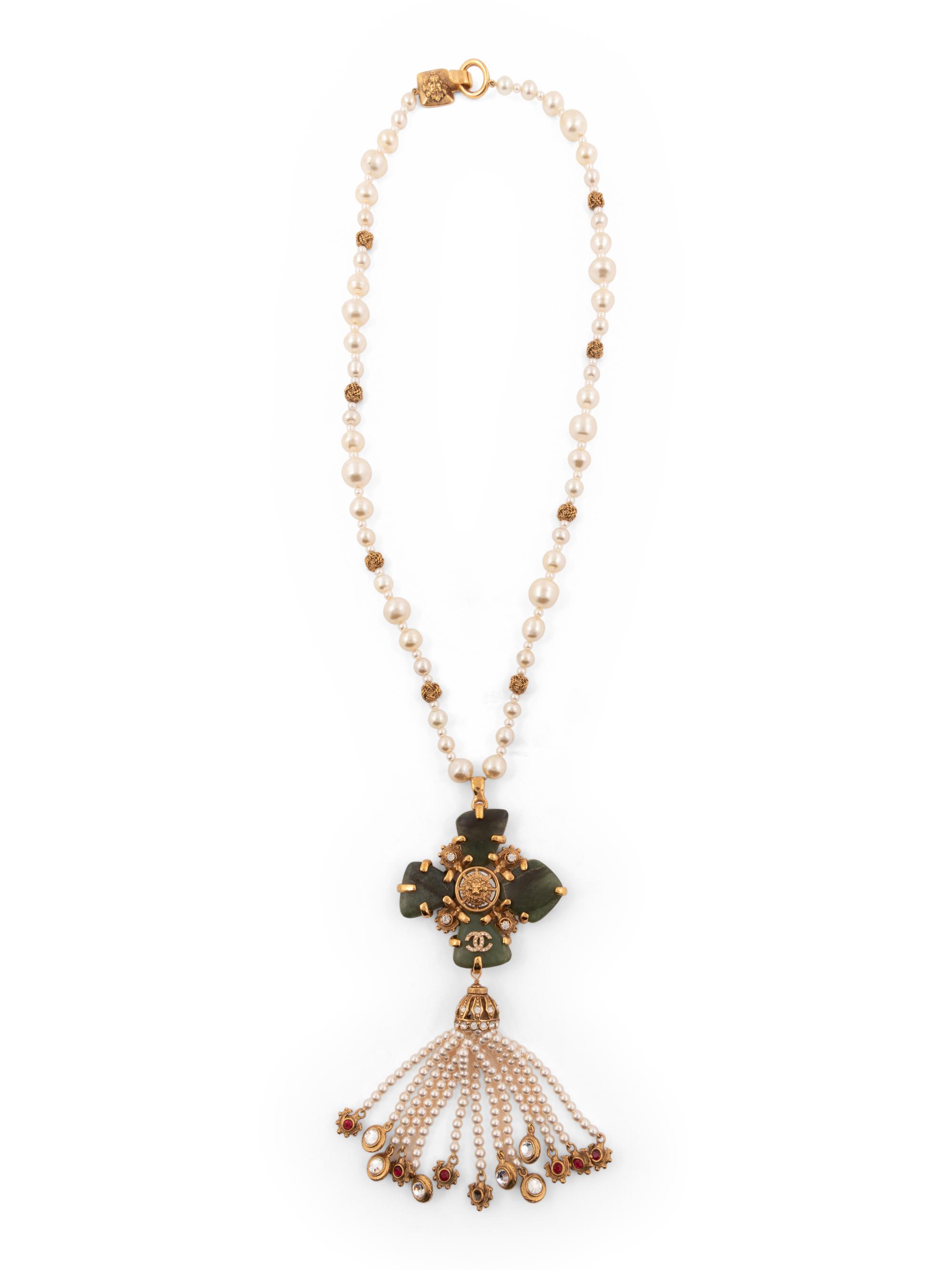 Chanel Faux Pearl and Stone Necklace, Fall 2005