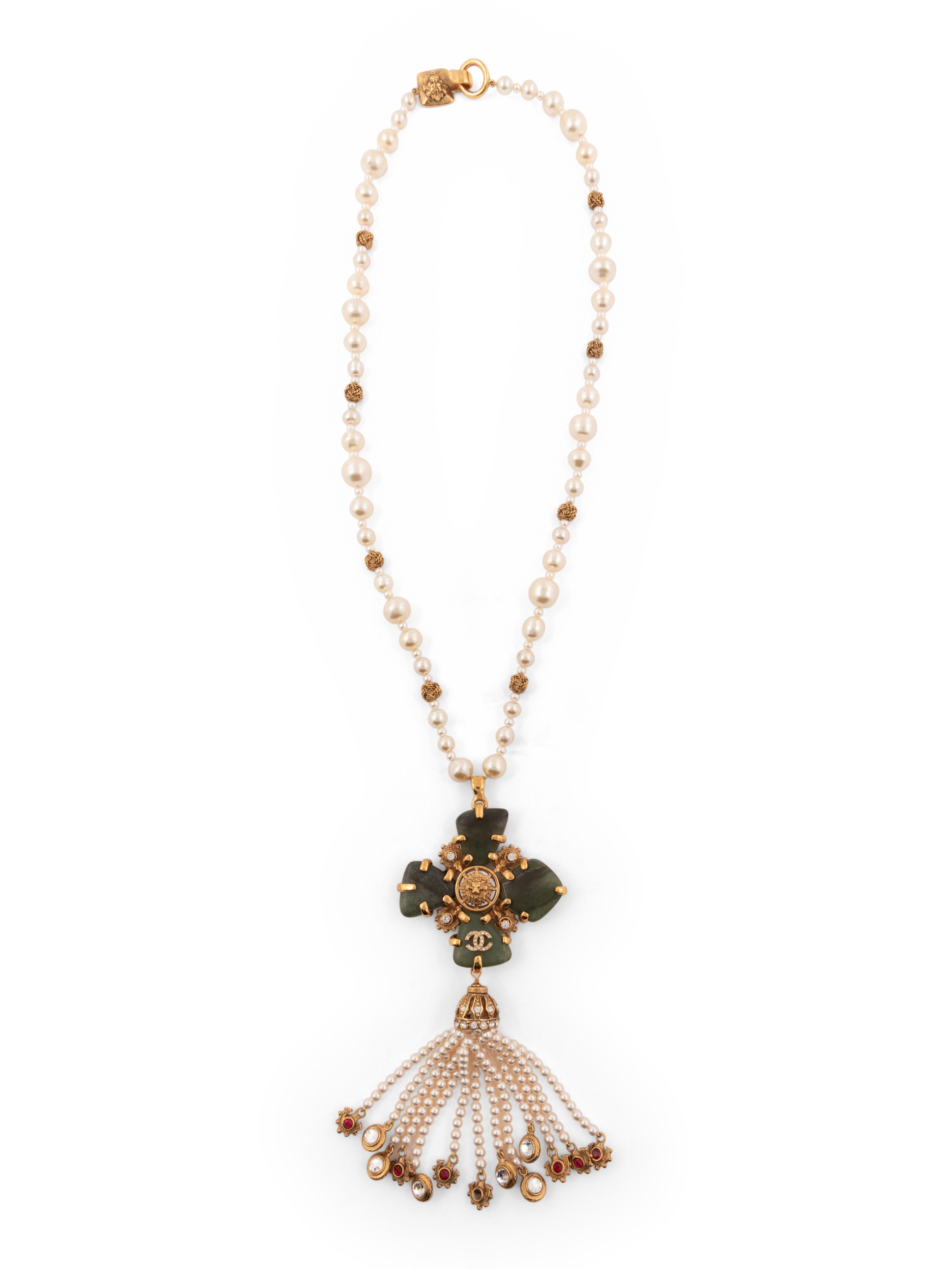 Chanel Faux Pearl and Stone Necklace, Fall 2005