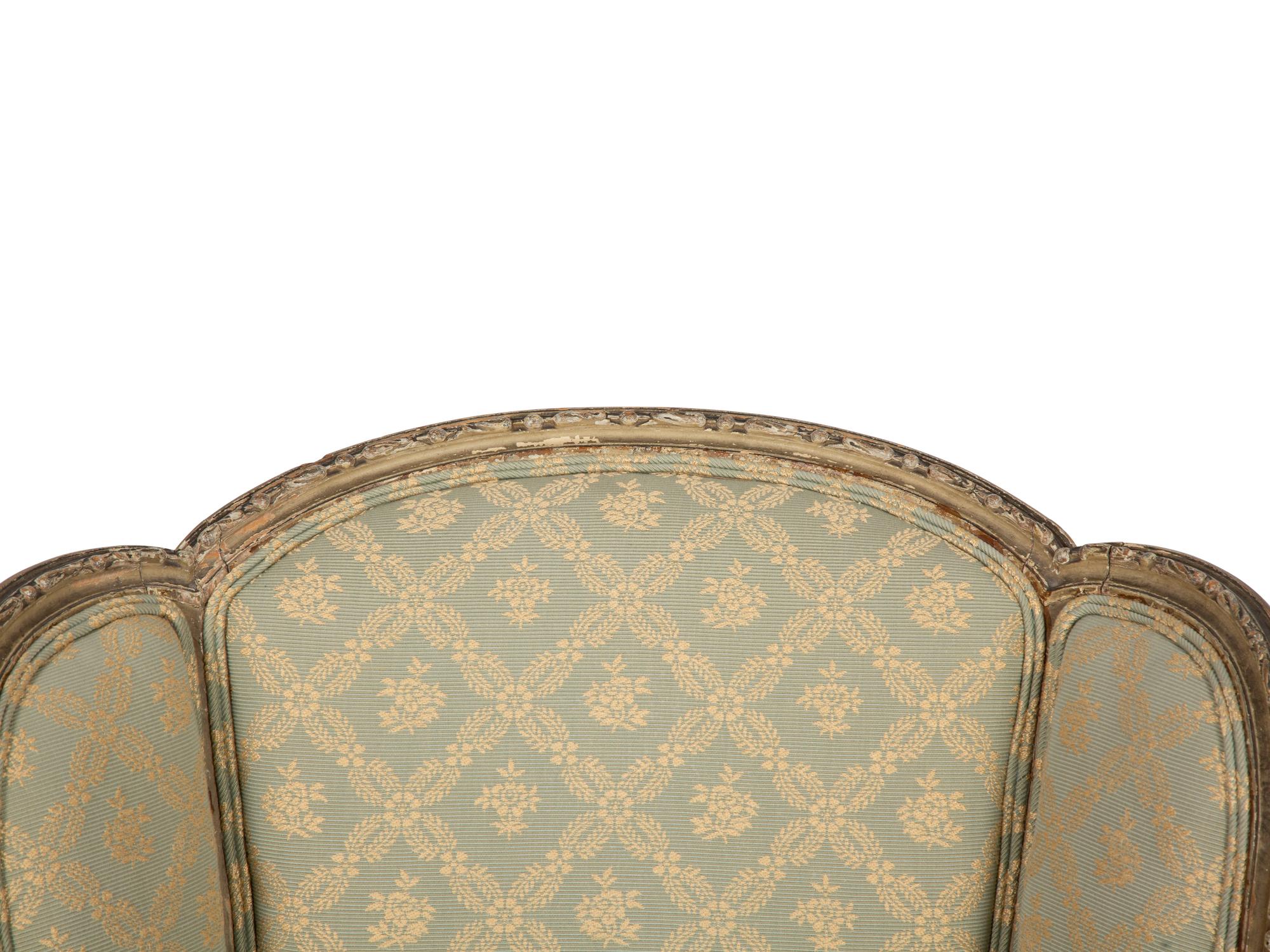 A Louis XVI Style Painted Bergère
