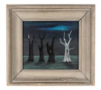 Four Trees and Three Owls