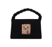 Boucheron, Sterling Silver, Gold, and Ruby Floral Motif Compact with Carrying Case