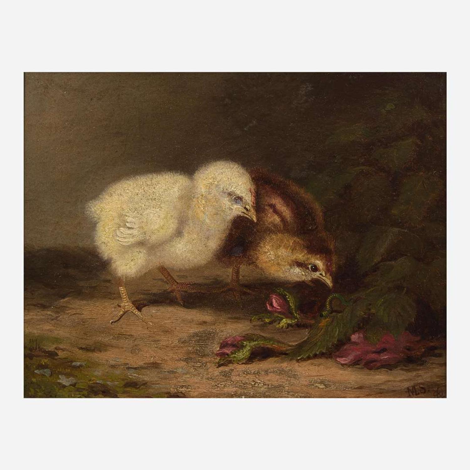 Mary Russell Smith (American, 1842-1878) Two Chicks