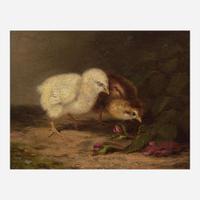 Mary Russell Smith (American, 1842-1878) Two Chicks