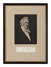 BUCHANAN, James (1791-1868) -- CALHOUN, John C. (1782-1850). Clipped signatures, comprising: