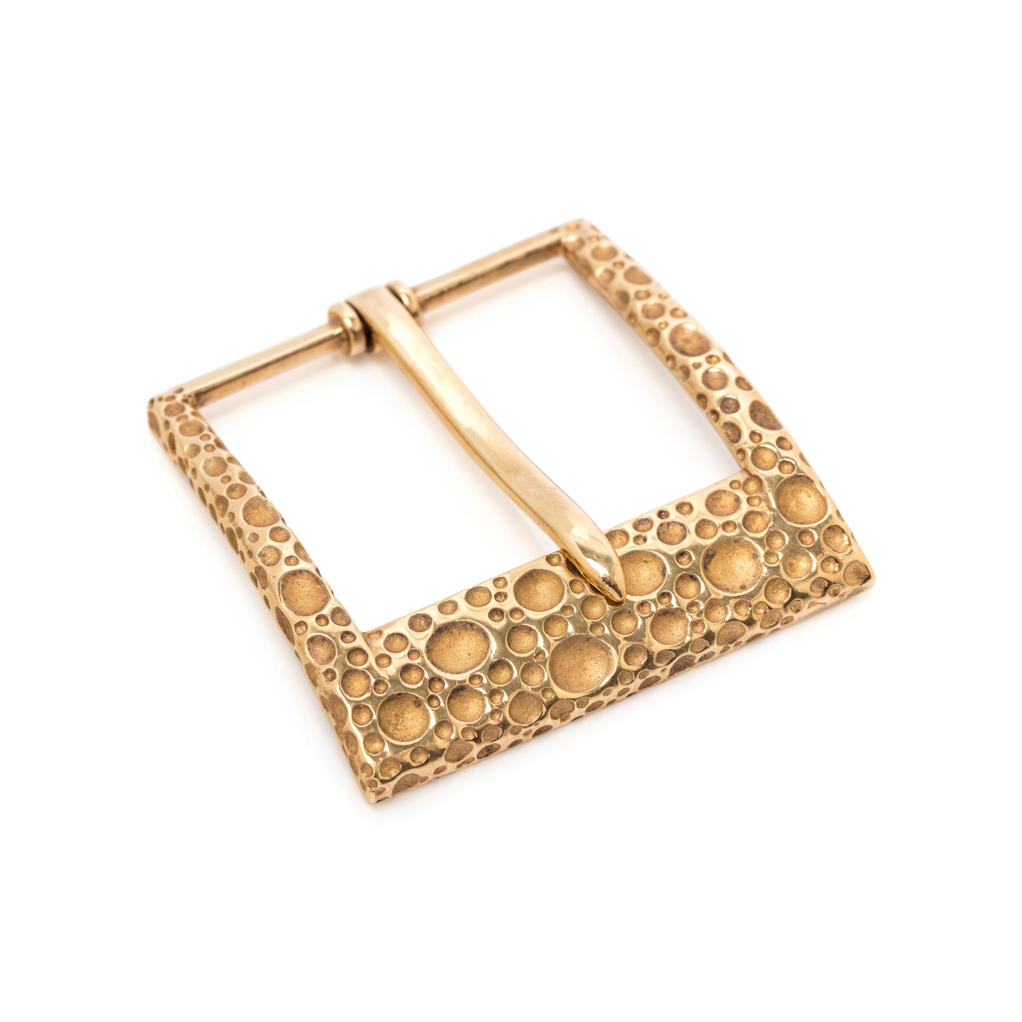 VAN CLEEF & ARPELS, YELLOW GOLD BELT BUCKLE
