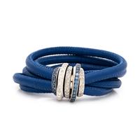 De Grisogono, Diamond, Sapphire, and White Gold Cord Bracelet