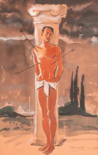 A Group of Four Watercolors