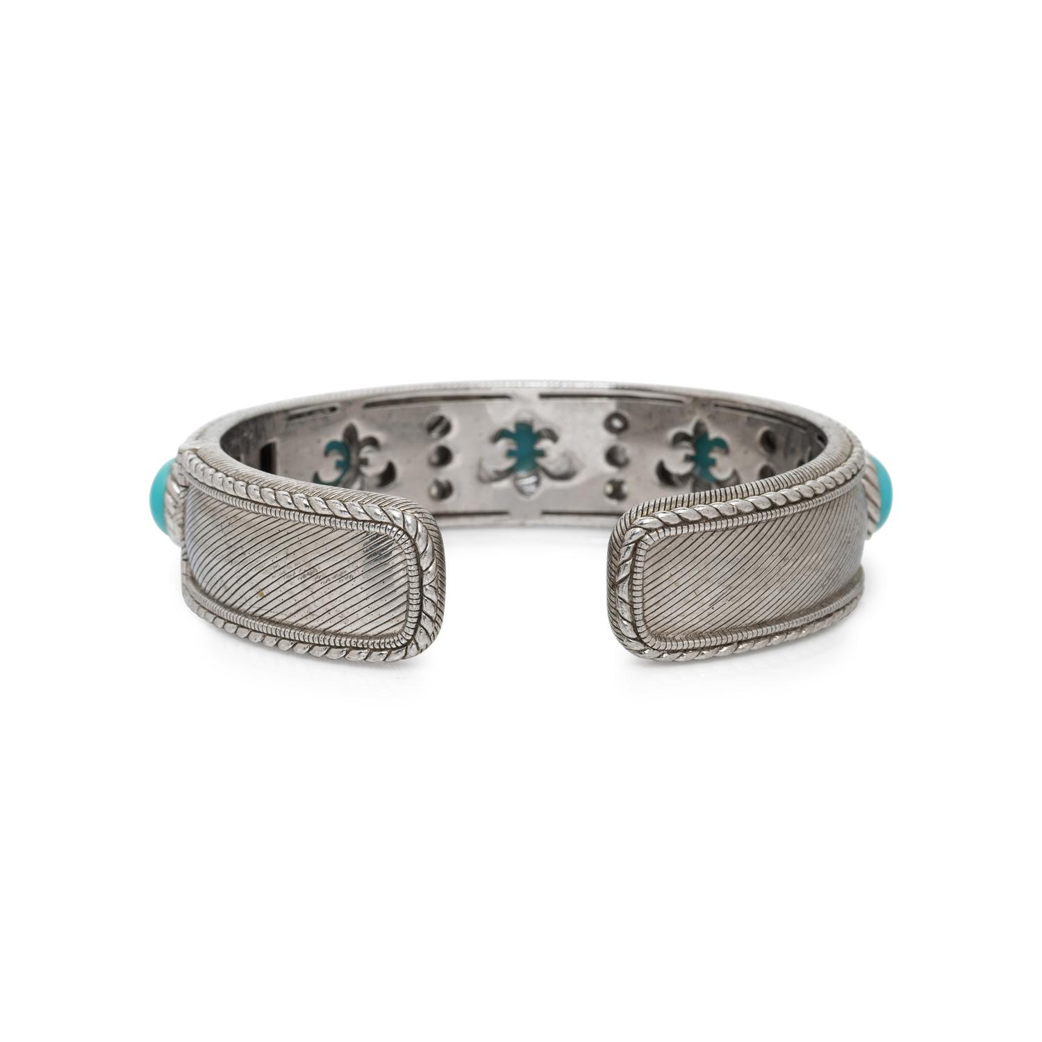 JUDITH RIPKA, SILVER AND GEMSTONE BRACELET