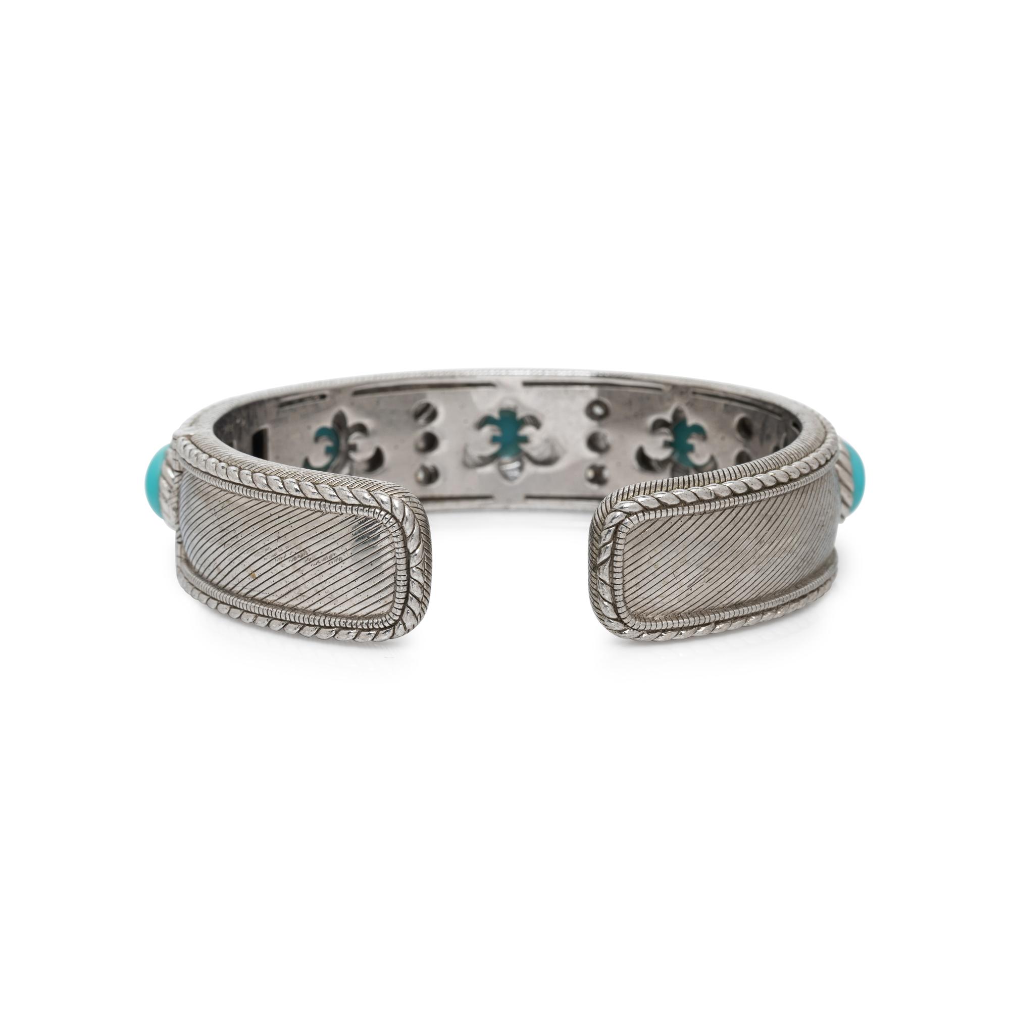 JUDITH RIPKA, SILVER AND GEMSTONE BRACELET