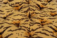 A Victorian Style Button-Tufted Mahogany Ottoman