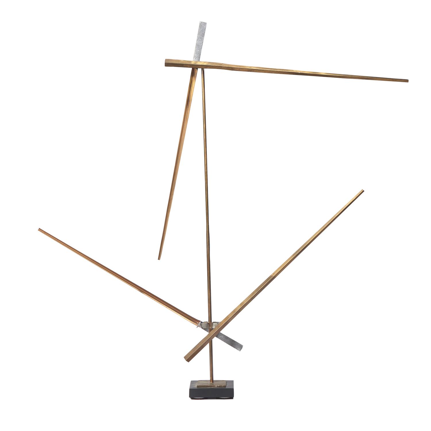 George Rickey (American, 1907-2002) — Divided Square Oblique II Bronze , 1993
