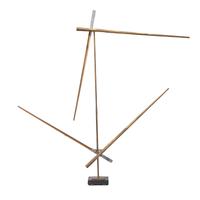 George Rickey (American, 1907-2002) — Divided Square Oblique II Bronze , 1993