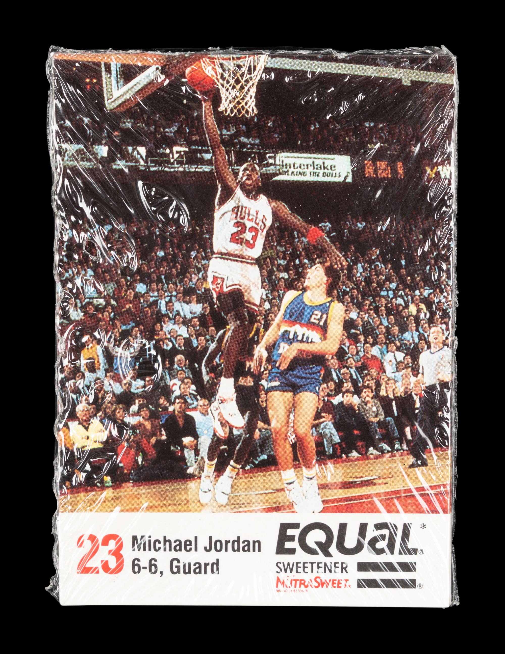 A Complete Set of 1989-90 Nutrasweet Equal Chicago Bulls Basketball Cards Including Michael Jordan