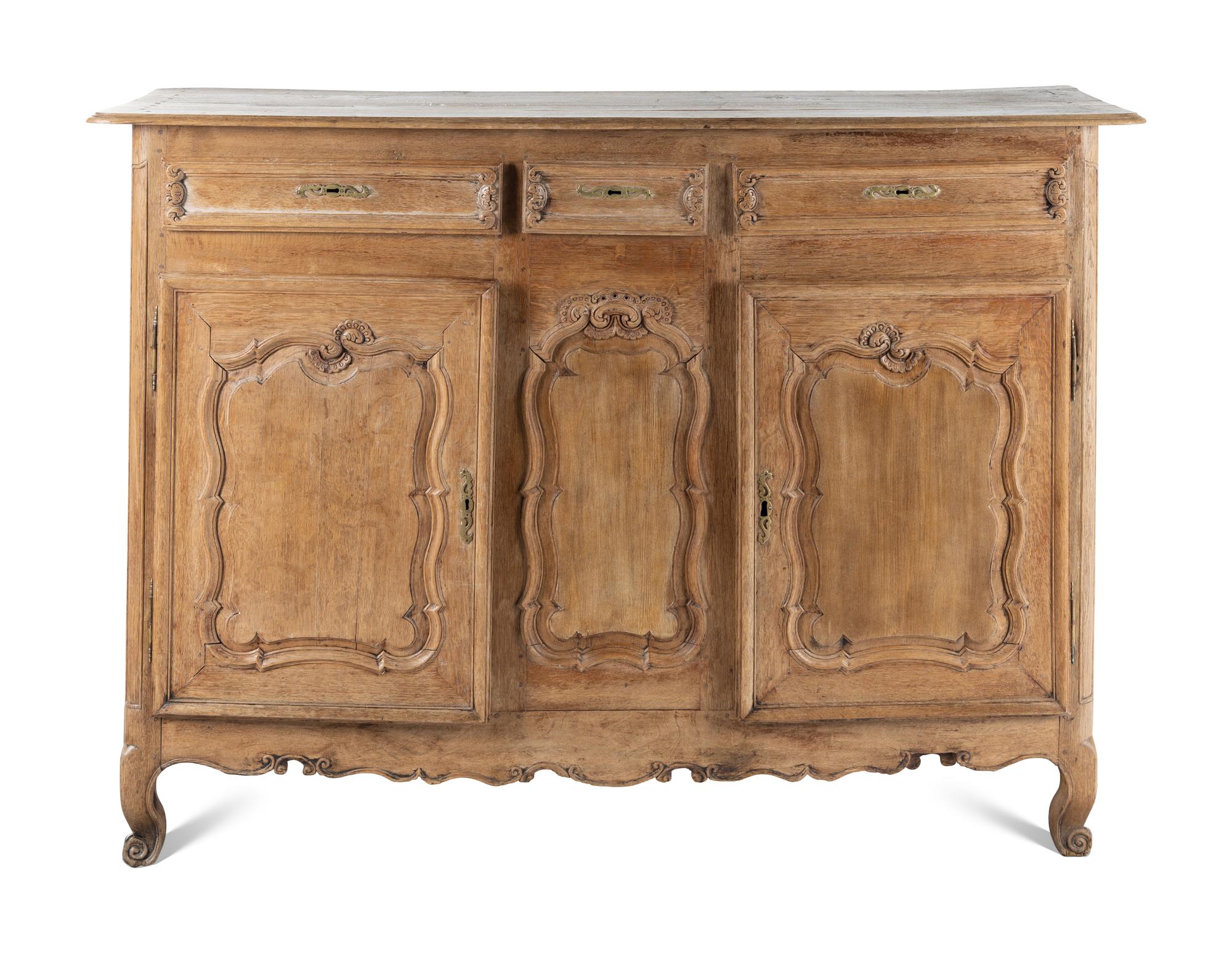 A French Provincial Oak Cabinet