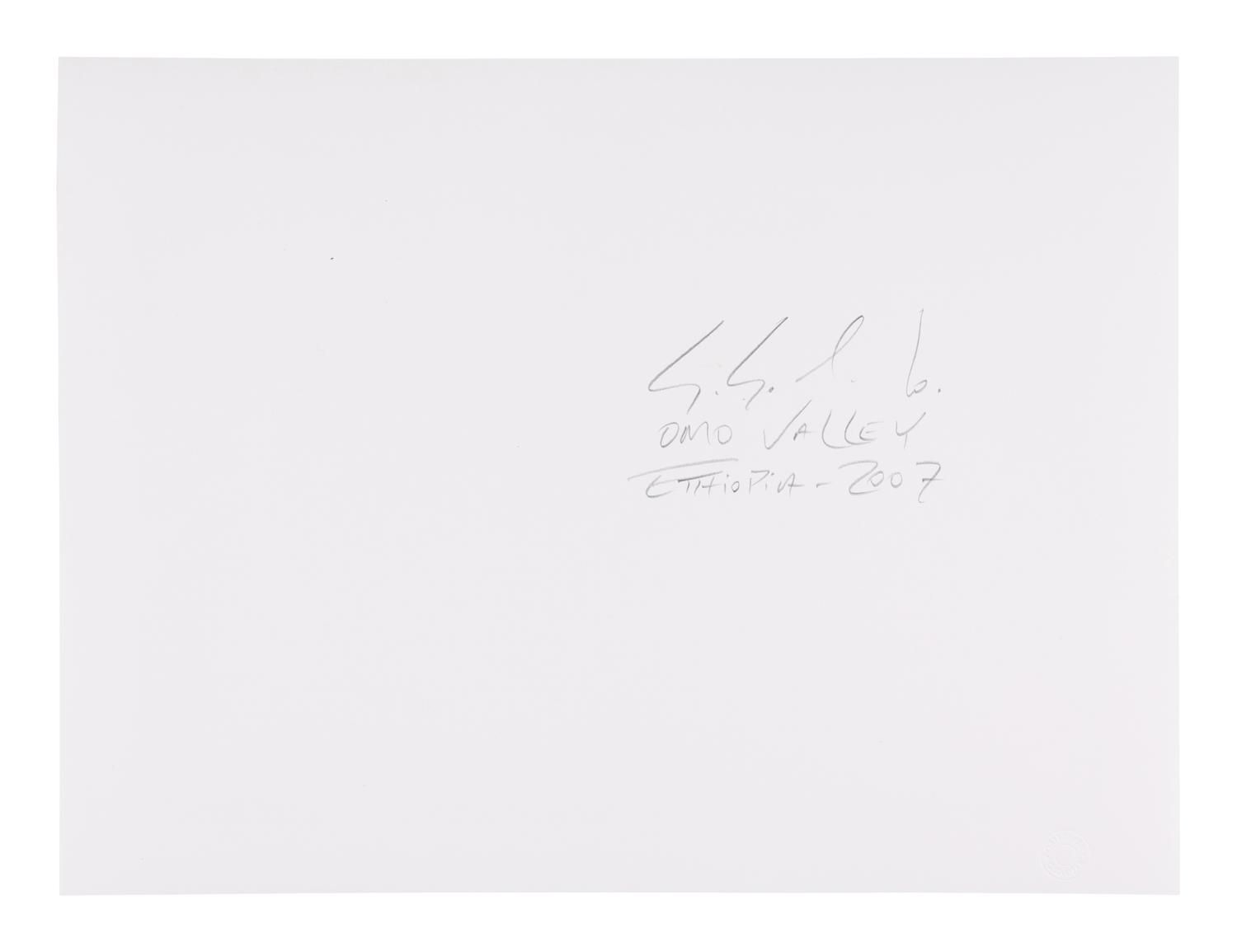 Genesis: Art Edition, Taschen, Paris 2013 (SUMO in two volumes together with booklet, varnished cherry wood lectern designed by Tadao Ando, and signed gelatin silver print Two Mursi Women, Omo Valley, Ethiopia )