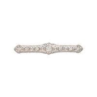 ART DECO, DIAMOND BAR BROOCH