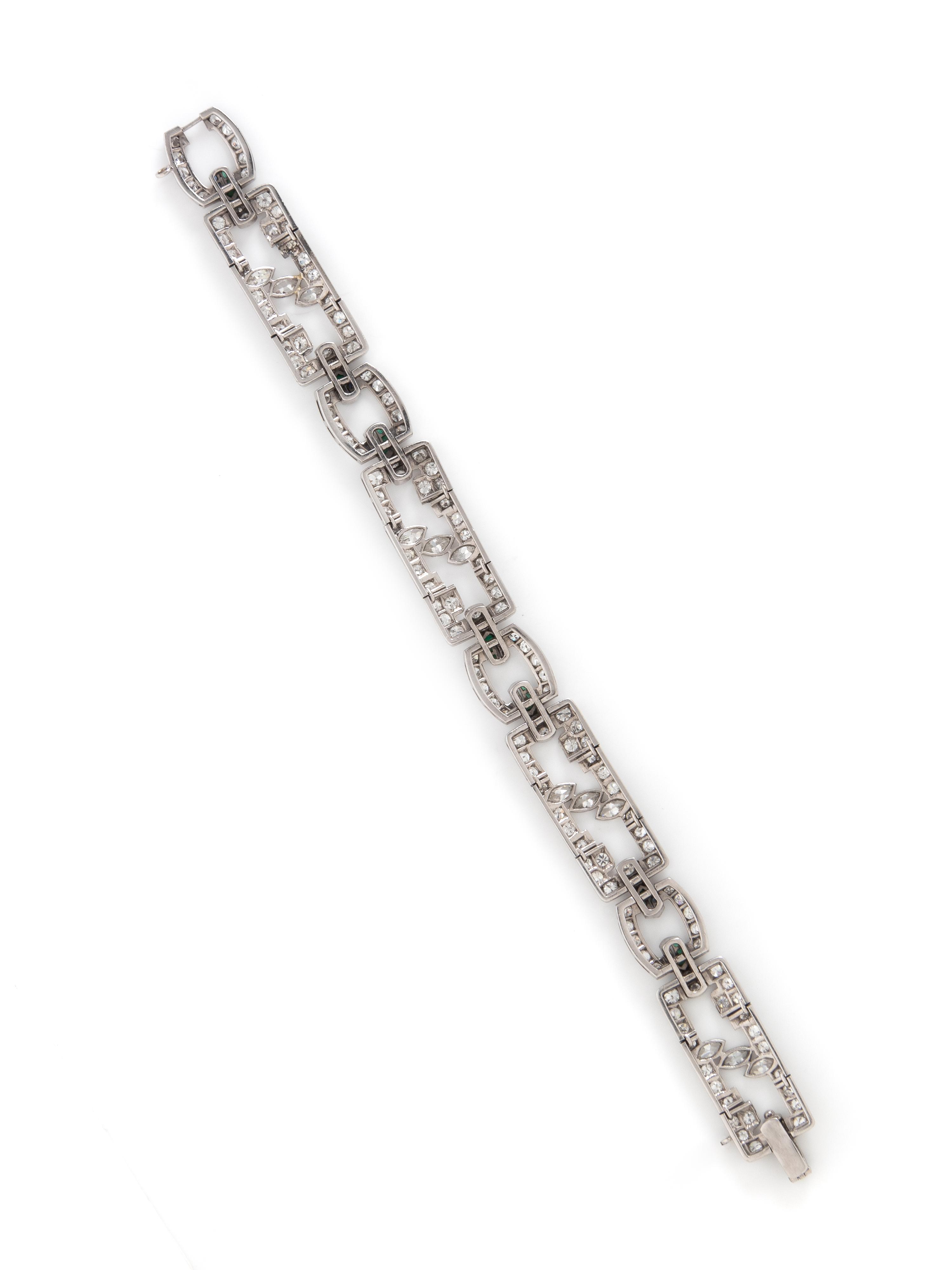 ART DECO, DIAMOND BRACELET