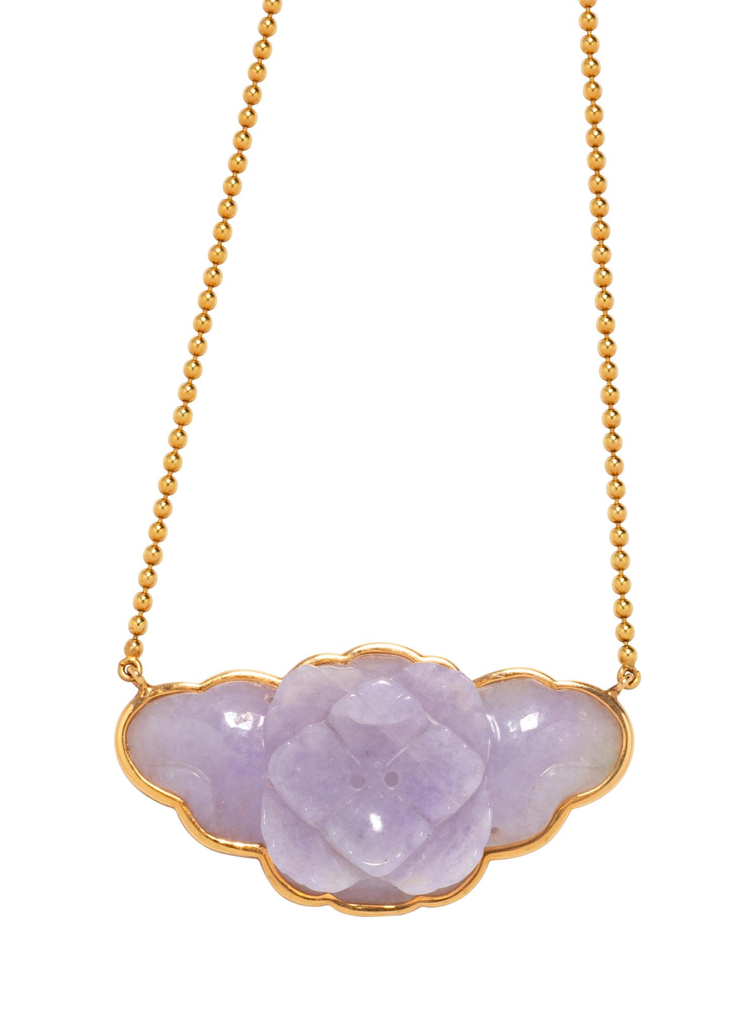 Lavender Jade Necklace