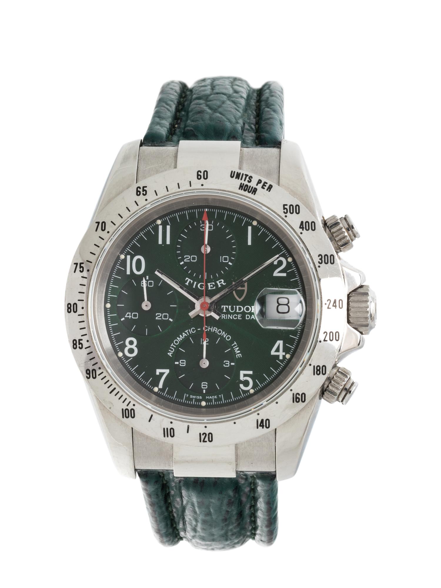 TUDOR, REF. 79280 STAINLESS STEEL CHRONOGRAPH 'TIGER PRINCE DATE' WRISTWATCH
