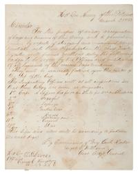 Manuscript circular in which Major General Joseph Hooker orders the use of corps badges in the Army of the Potomac. Headquarters, Army of the Potomac. 21 March 1863.
