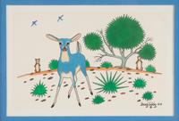 untitled, Blue Deer