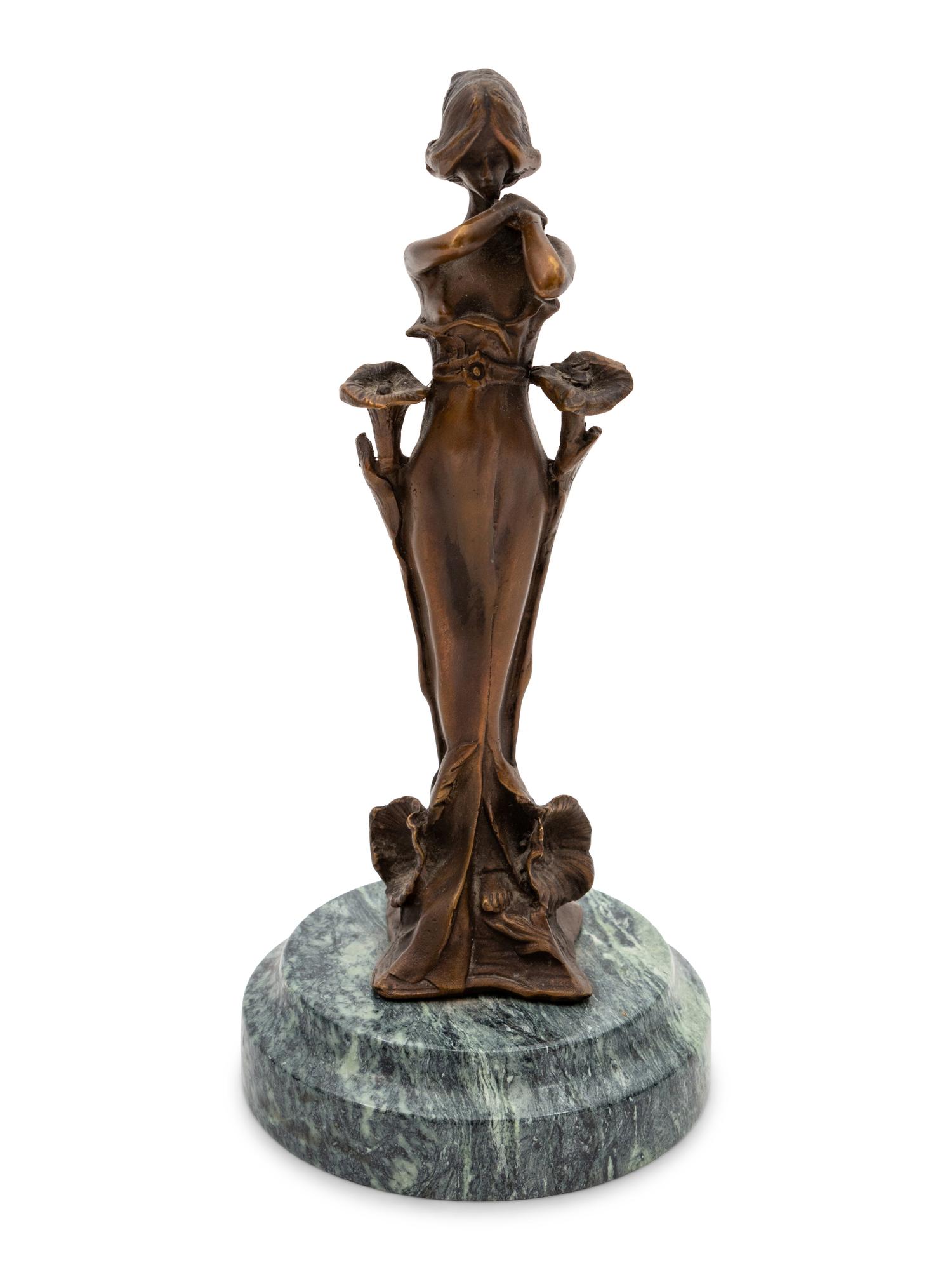 An Art Nouveau Bronze Statue