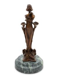 An Art Nouveau Bronze Statue