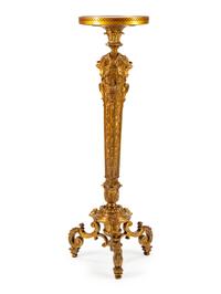 A French Gilt Metal Torchere