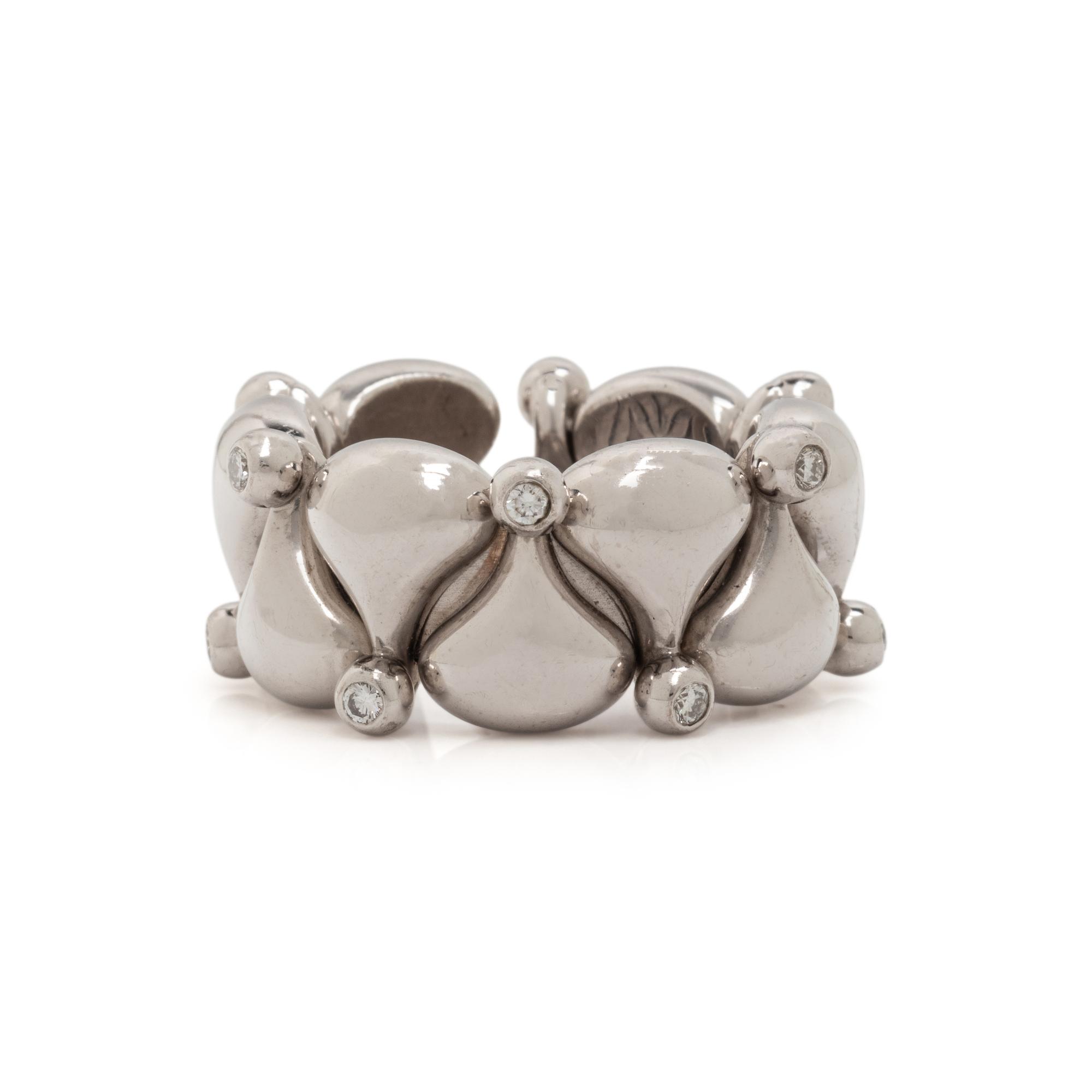 CHOPARD, WHITE GOLD AND DIAMOND 'PUSHKIN' BAND