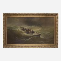 Franklin Dullin Briscoe (American, 1844-1903) Perils of the Sea