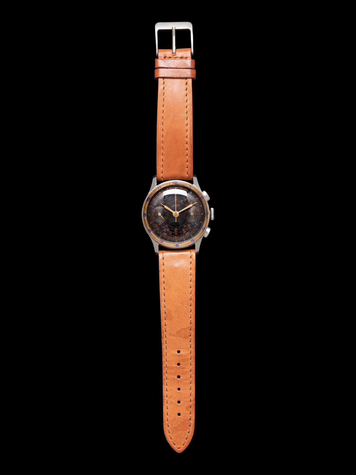 TISSOT, STAINLESS STEEL AND YELLOW GOLD CHRONOGRAPH WATCH