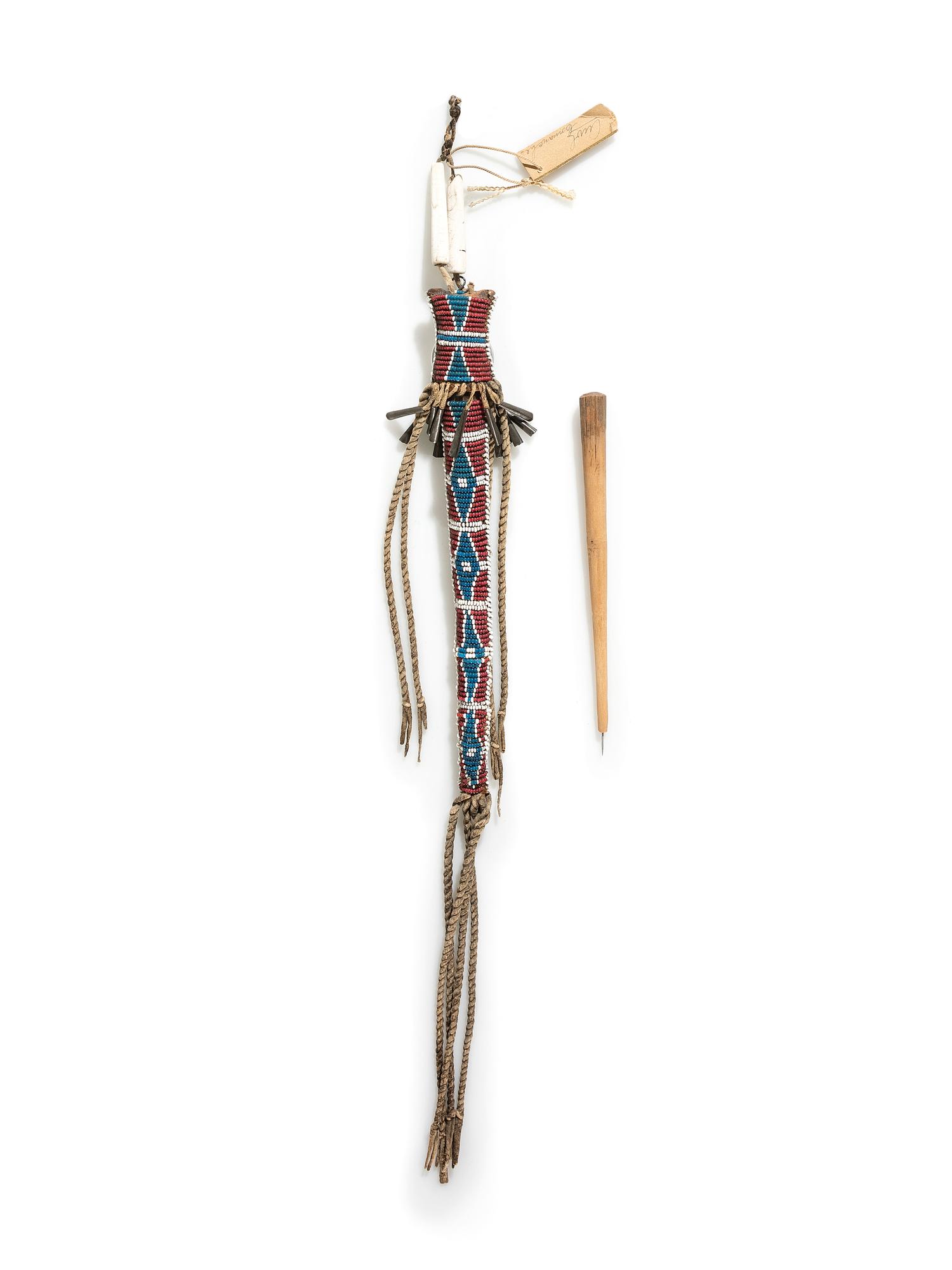 Kiowa or Comanche Beaded Awl Case