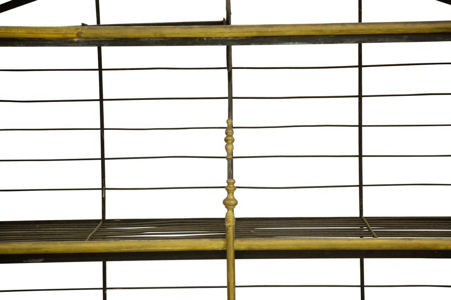 A French Monumental Iron and Brass Bakers Rack — 19th/20th Century