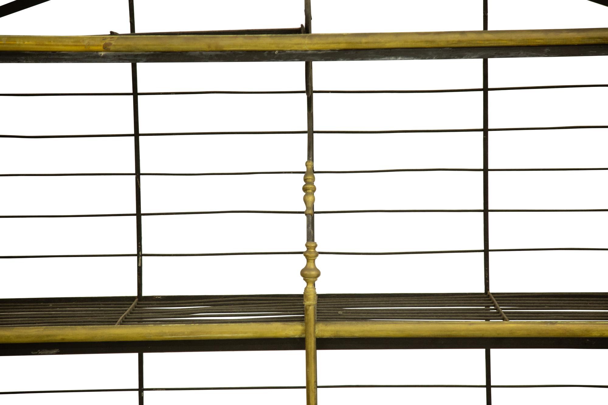 A French Monumental Iron and Brass Bakers Rack — 19th/20th Century